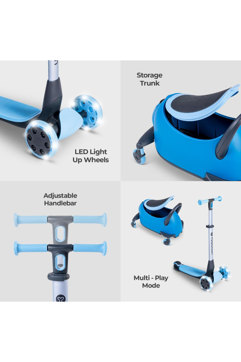 Yvolution guralica/trotinet 5u1 YgliderLuna,plava 