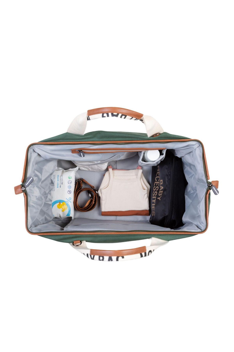 Child home Mommy Bag Signature, ručna torba zelena 