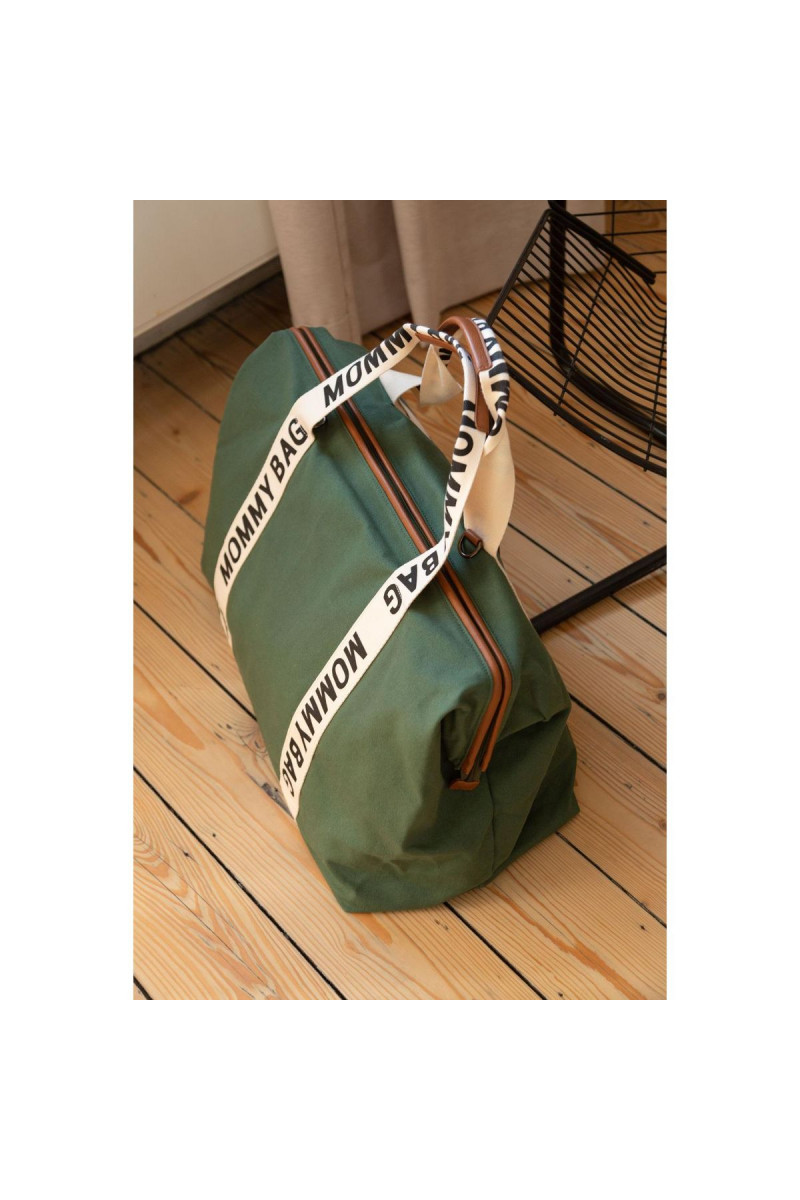 Child home Mommy Bag Signature, ručna torba zelena 