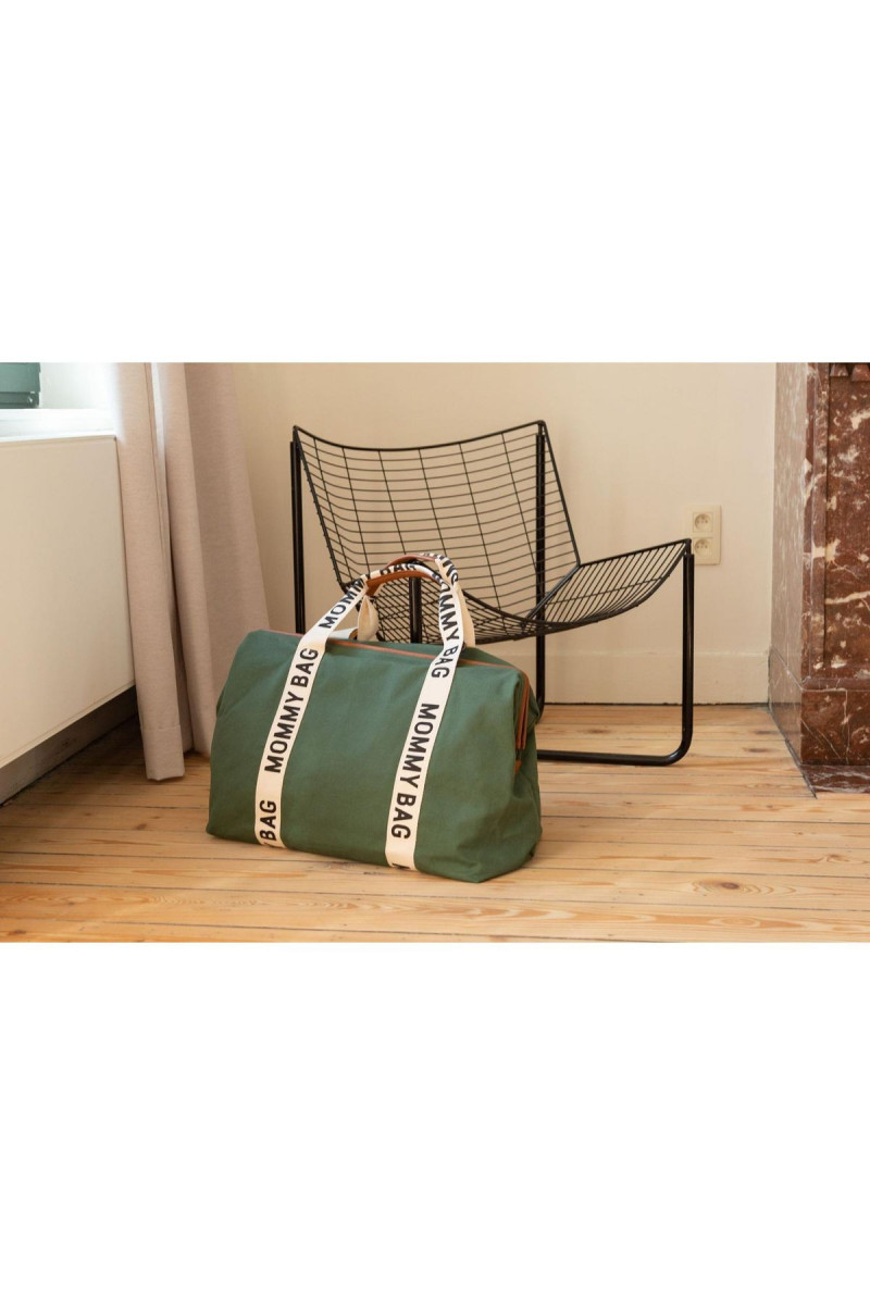 Child home Mommy Bag Signature, ručna torba zelena 