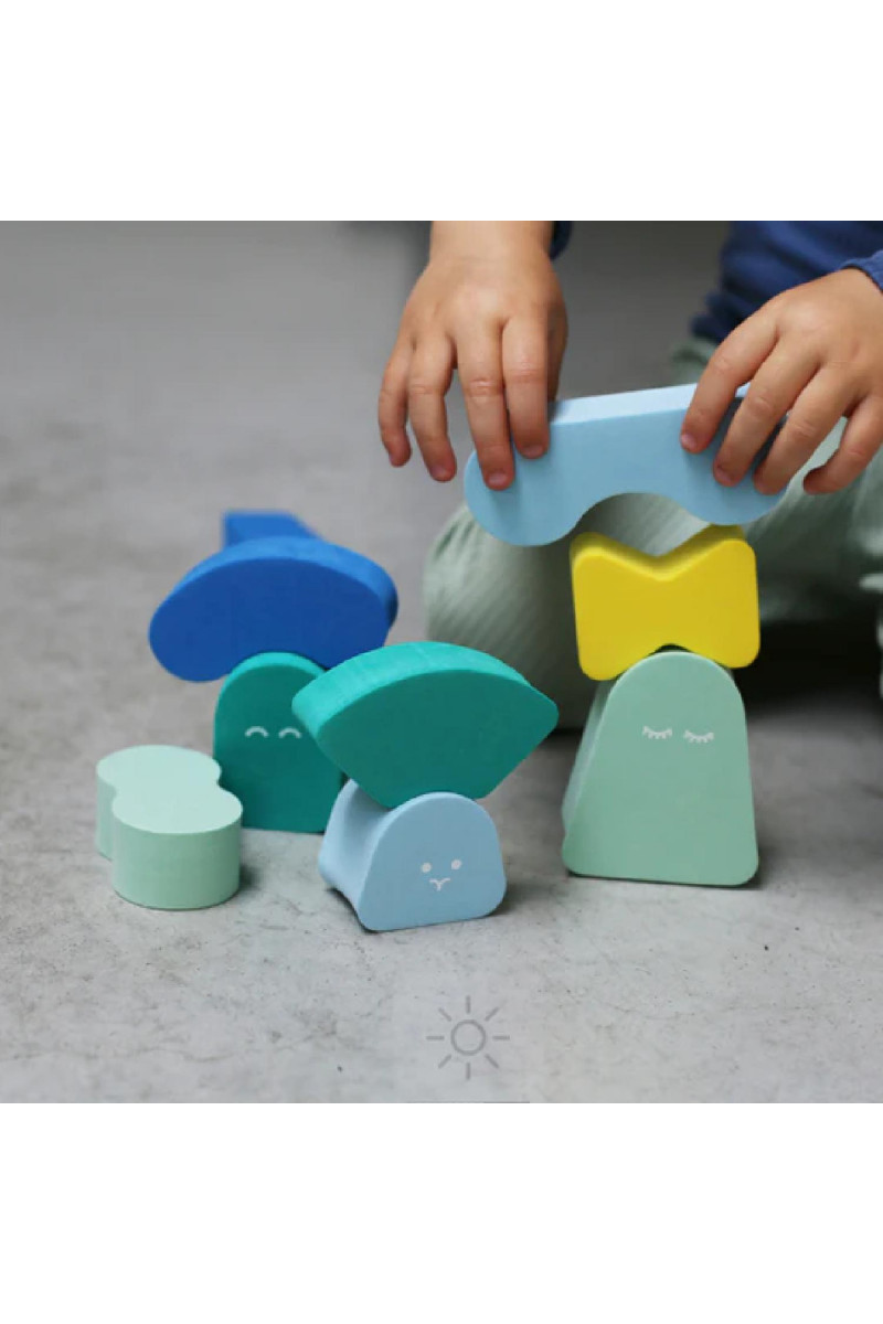 Quut igra balansiranja Blokki coral pink 