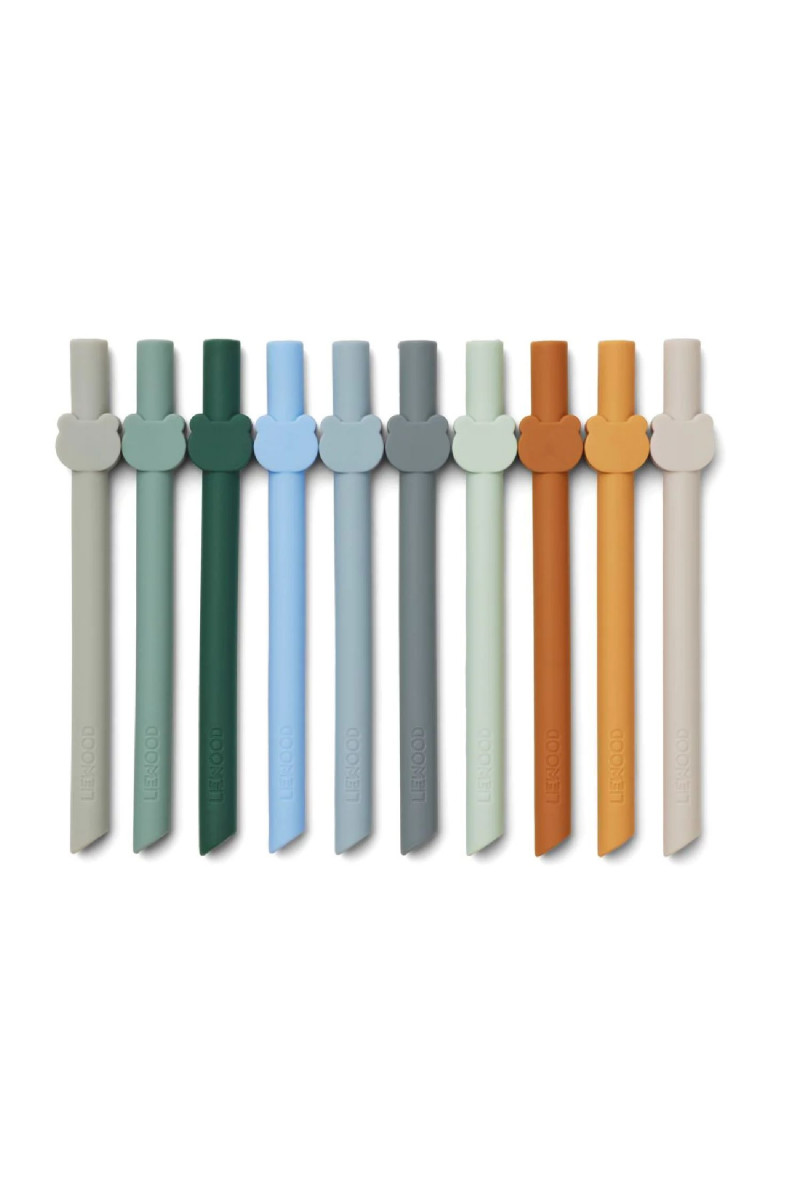 Liewood silinkonske slamčice 10pcs Badu,Blue wave 