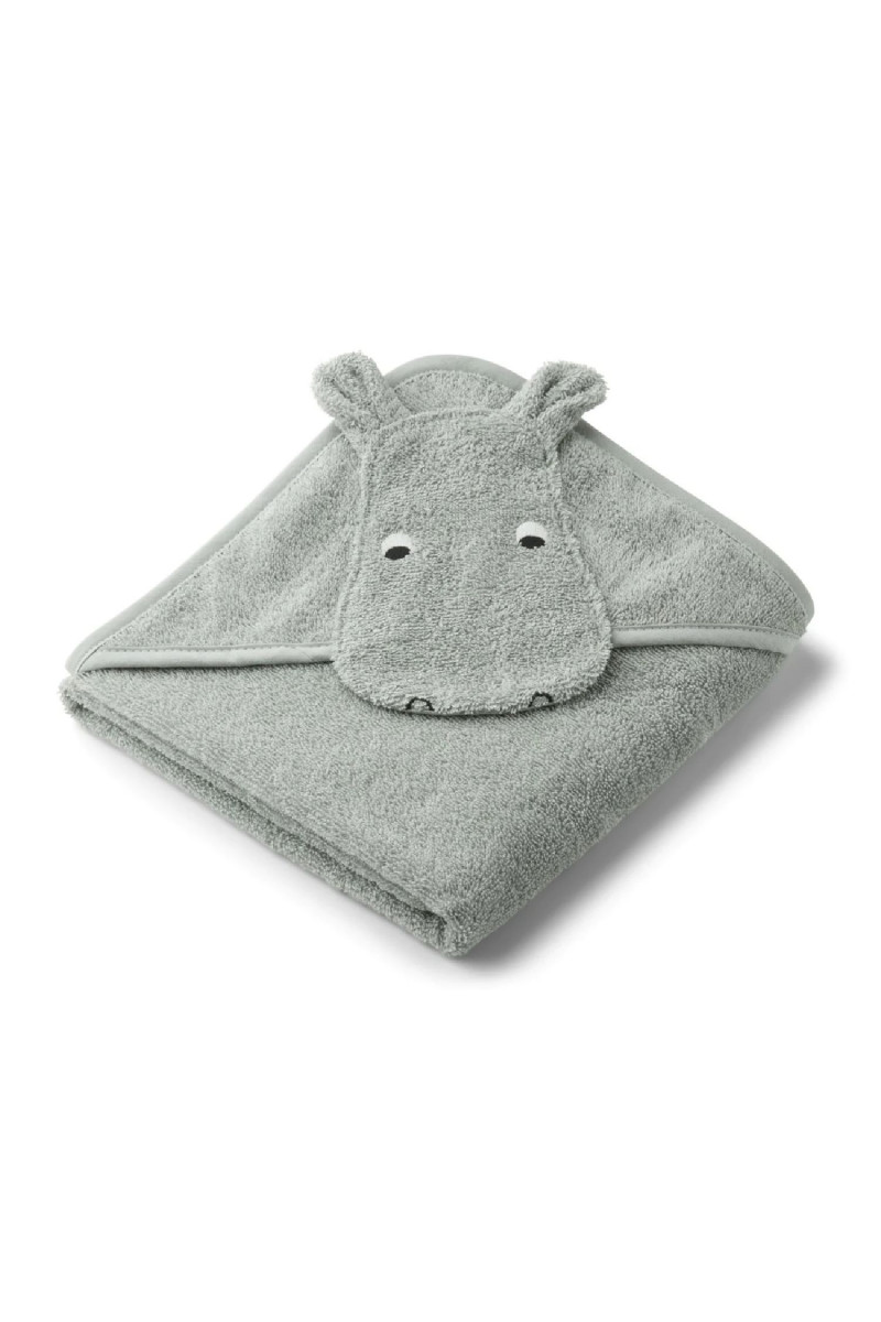 Liewood peškir sa kapuljačom Albert,Hippo dove blu 