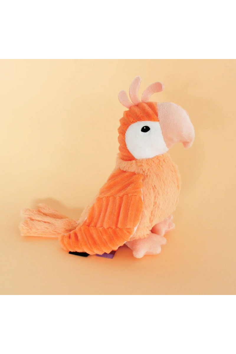 Les Deglingos igračka papagaj Repetou, orange 