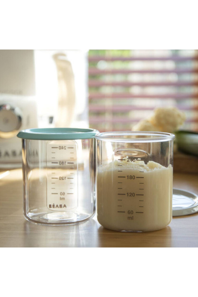 Beaba set tritan posuda 2 kom 240 ml, blue/grey 