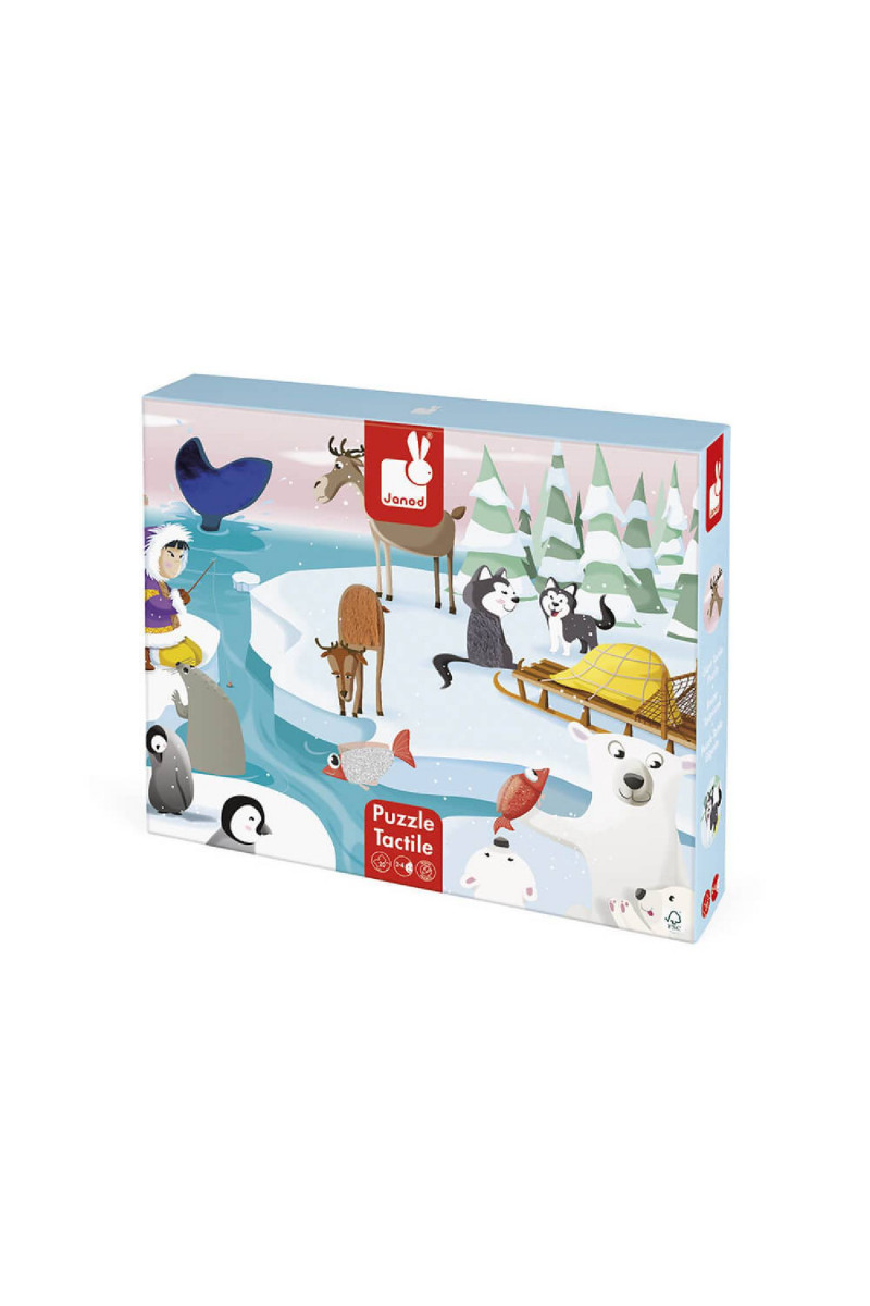Janod TACTILE slagalica-život na ledu 20 kom 