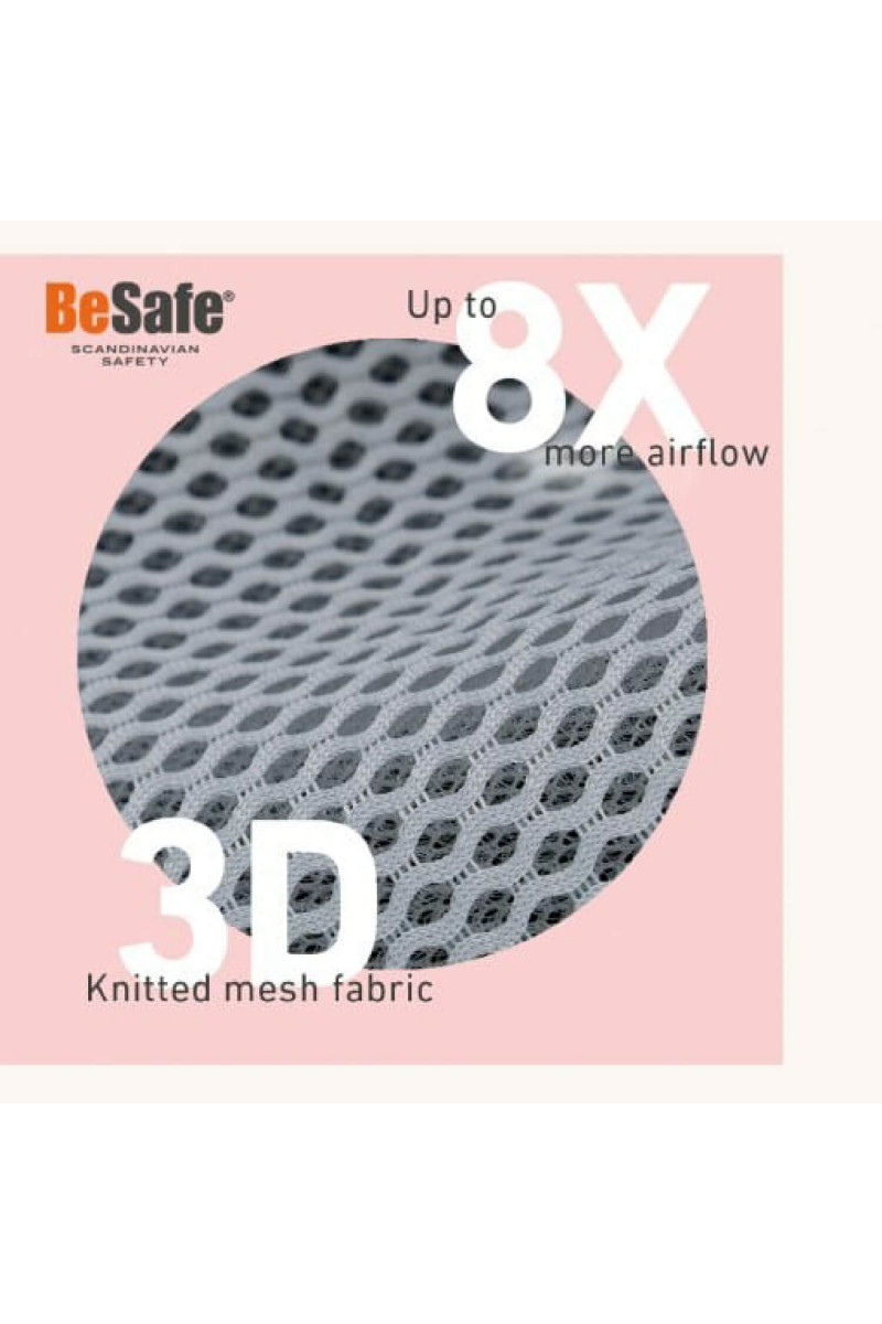 BeSafe a-s iZi Turn i-Size(61-105cm),Antracit mesh 
