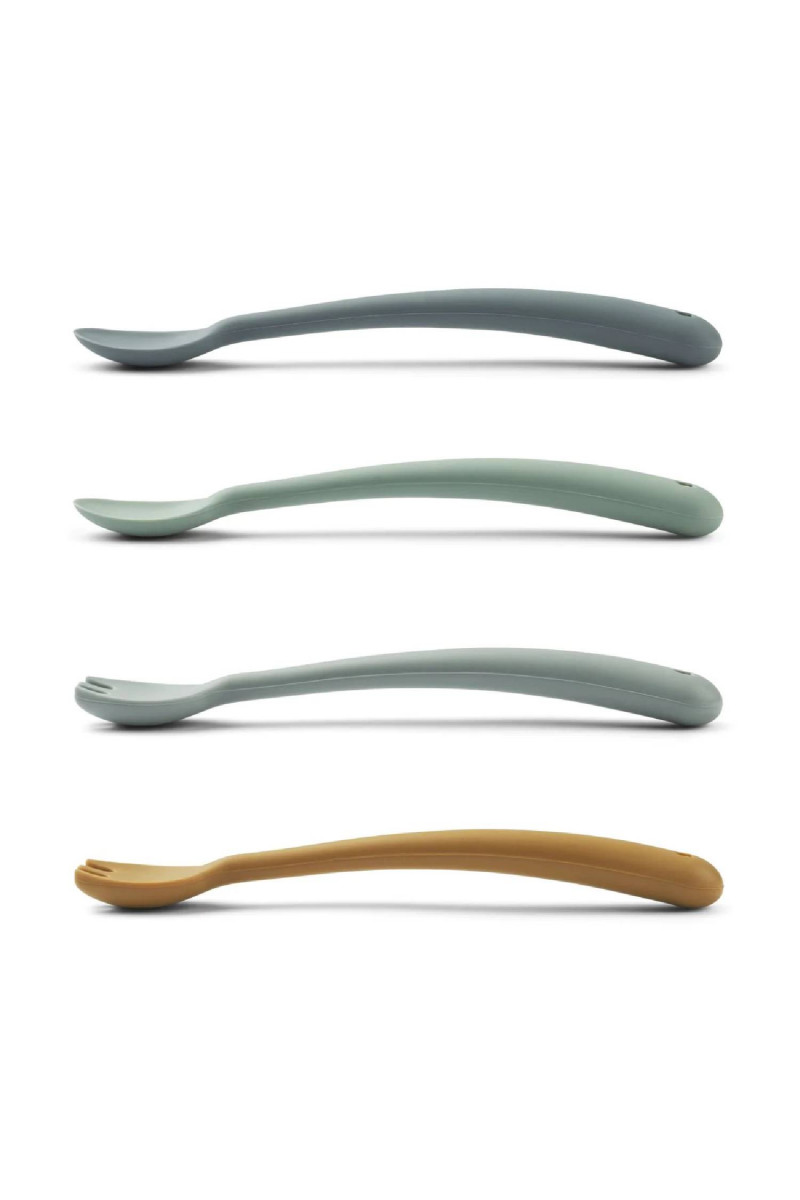 Liewood set za hranjenje 4 pcs Shea, Whale blue 