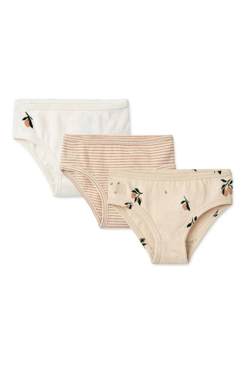 Liewood gaće 3 pcs Nanette, Peach sea shell 