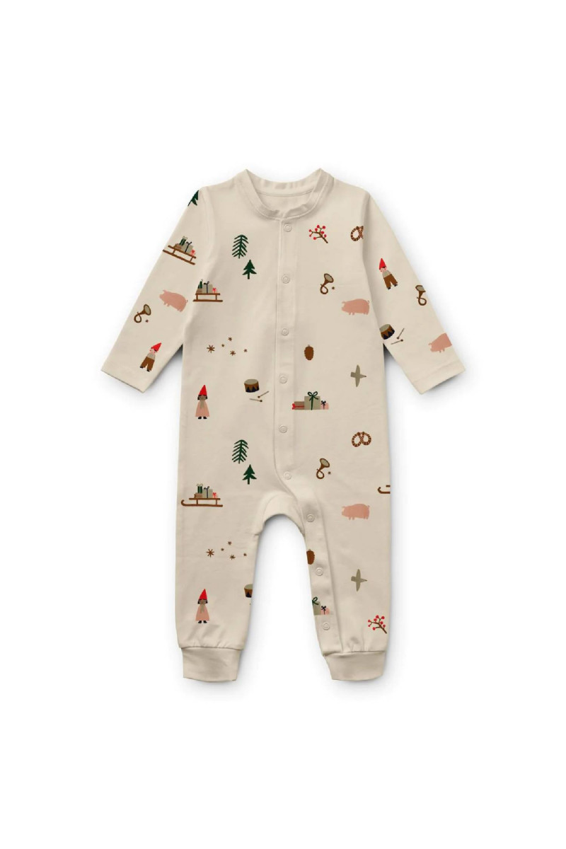 Liewood pidžama jednodelna Birk, Holiday/Sandy 