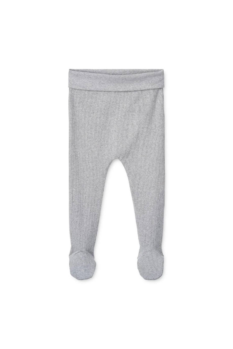 Liewood helanke Facu Rib, Light grey melange 