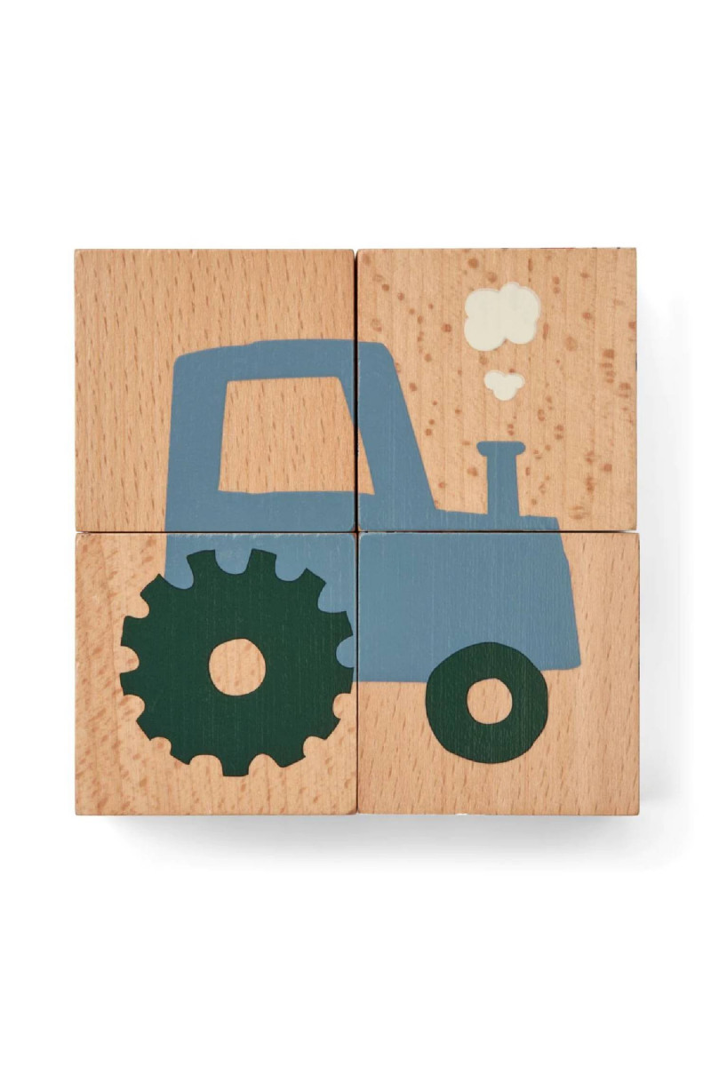 Liewood igračka slagalica Aage, Vehicle/Nature 