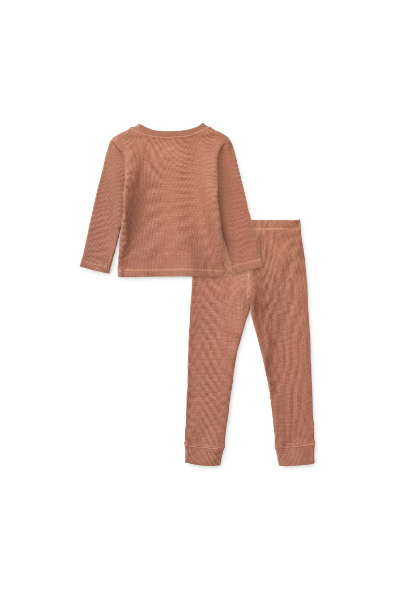 Liewood pidžama set Croydon Waffle, Dark rosetta 