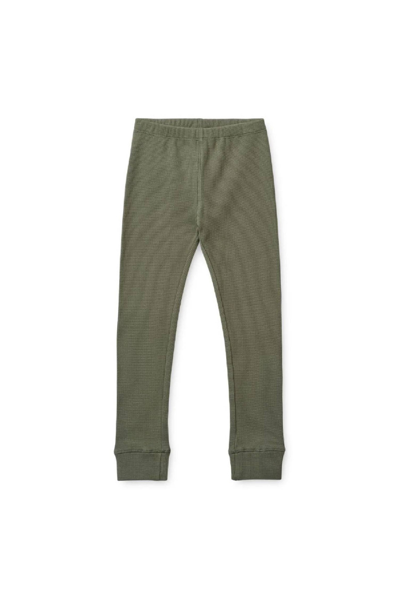 Liewood pidžama set Croydon Waffle, Faune green 