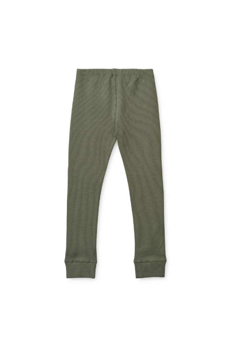 Liewood pidžama set Croydon Waffle, Faune green 