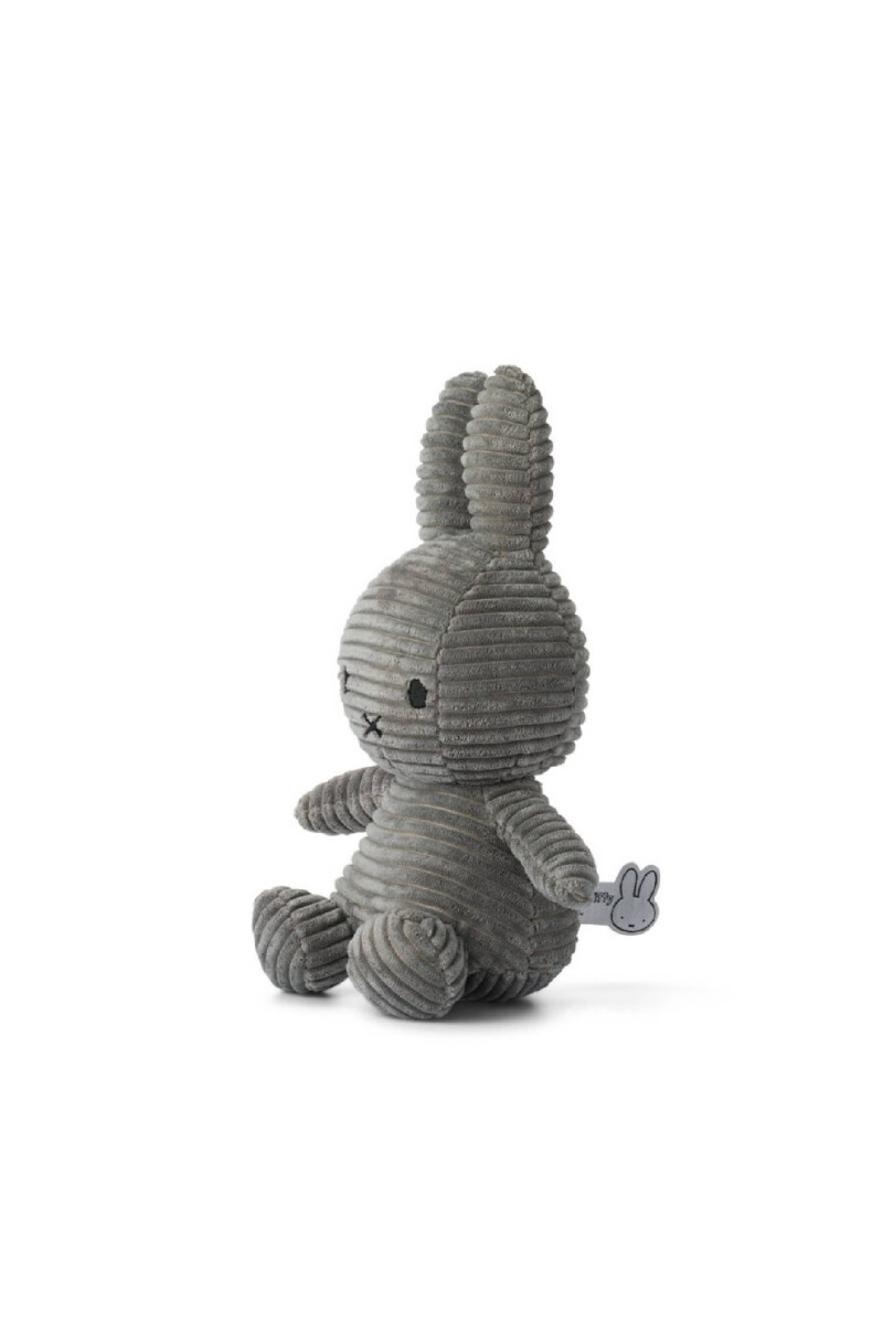 Miffy plišani zeka Corduroy 23cm, Grey 