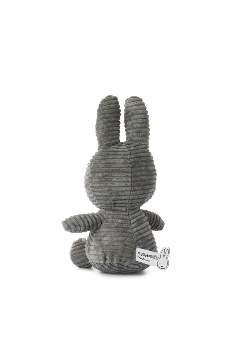 Miffy plišani zeka Corduroy 23cm, Grey 