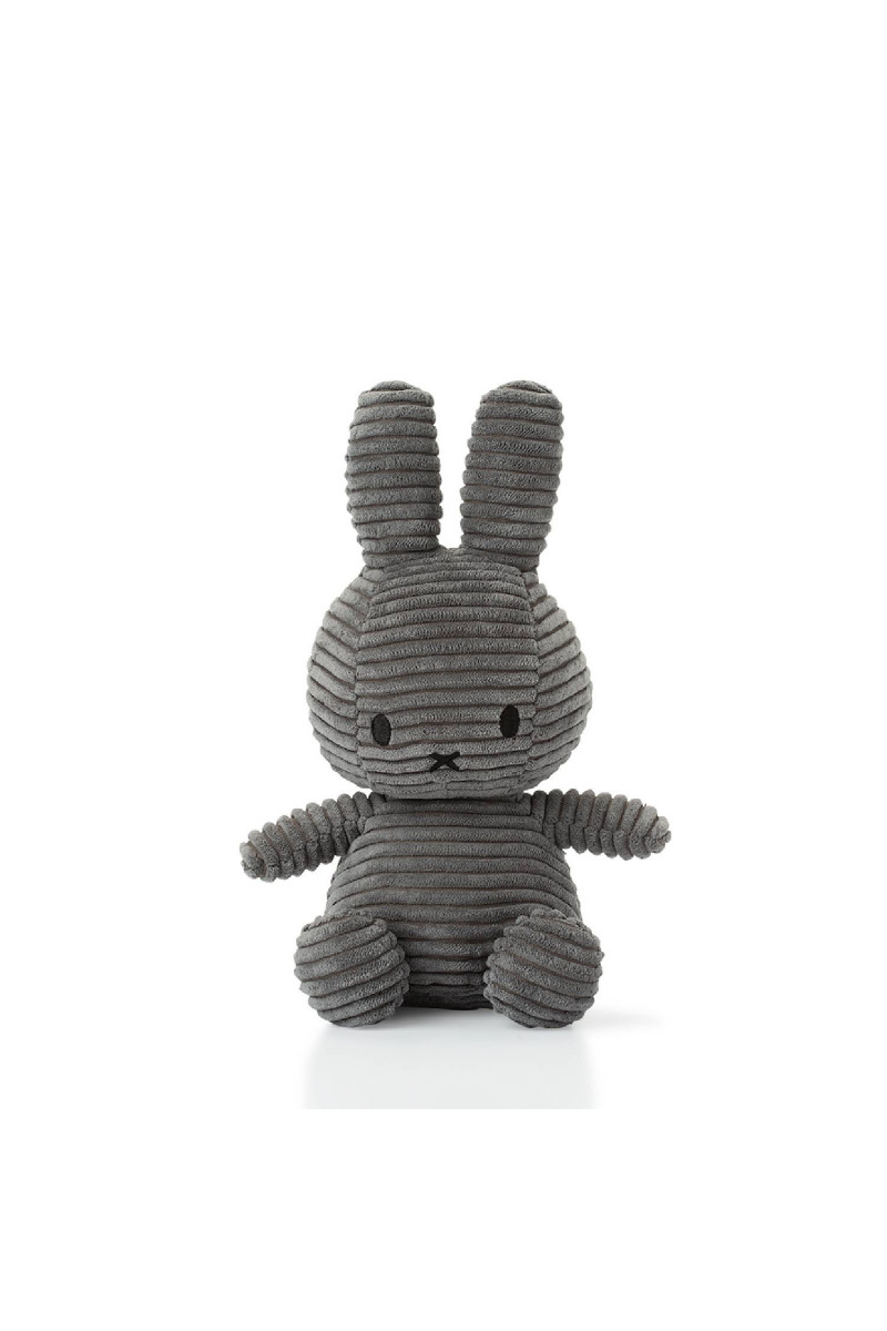 Miffy plišani zeka Corduroy 23cm, Grey 