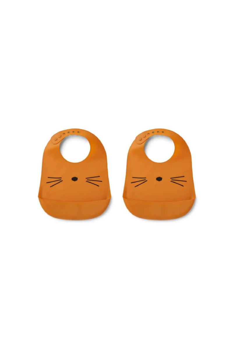 Liewood silik portikle 2pcs Tilda,Cat mustard 