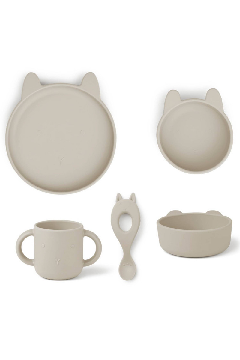 Liewood silik set za hr 4 pcs Vivi, Rabbit sandy A077658 | Premium Aksa