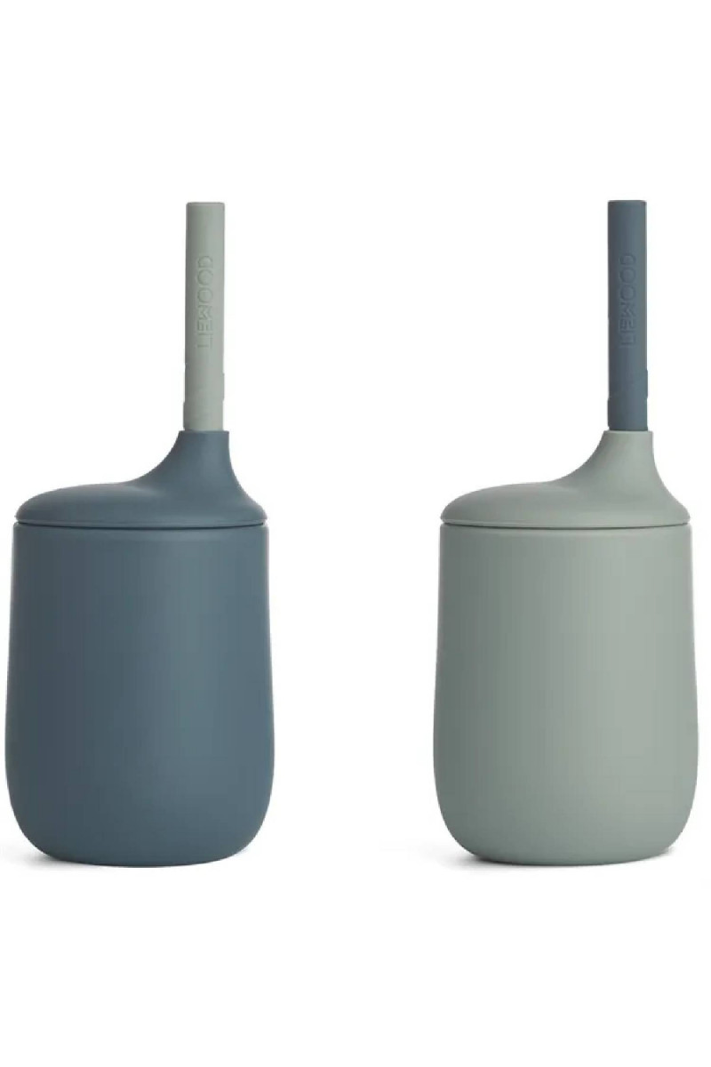 Liewood silik šolja sa slam Ellis 2pcs, WBlue/Dove 