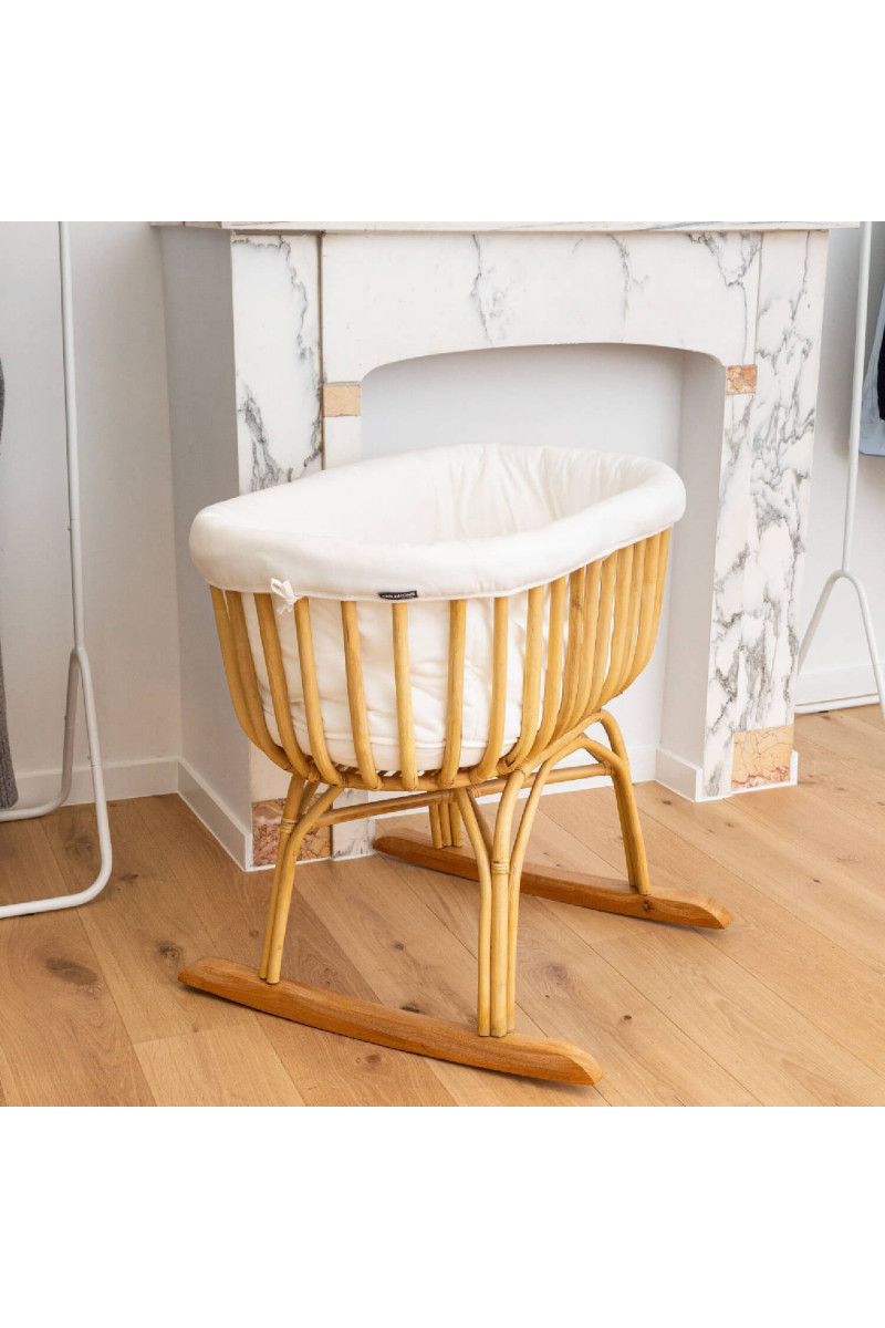 Child home Kolevka i ljuljaška od ratana off-white 