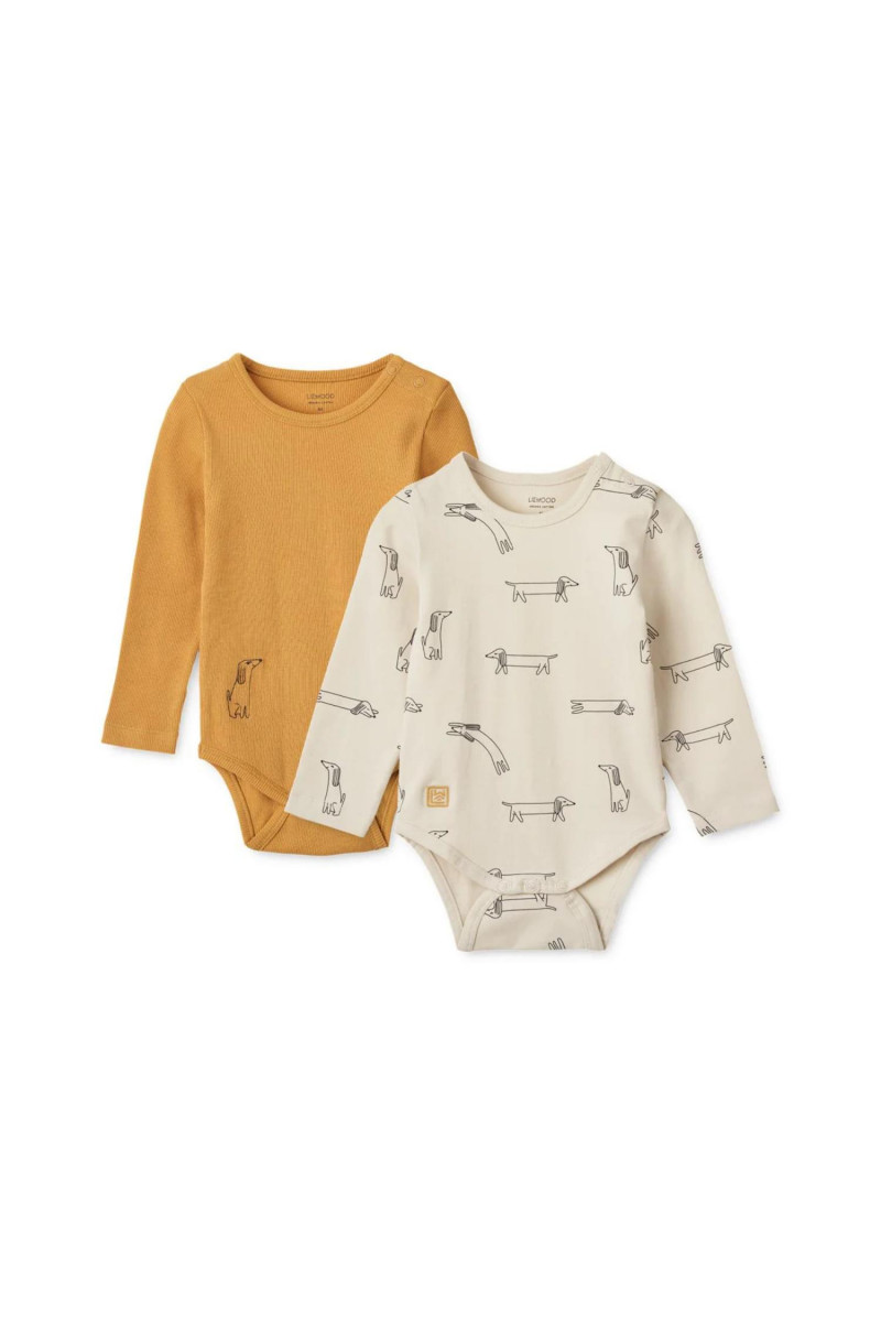 Liewood bodi benka Yanni 2kom, Dog Sandy/YellowM 