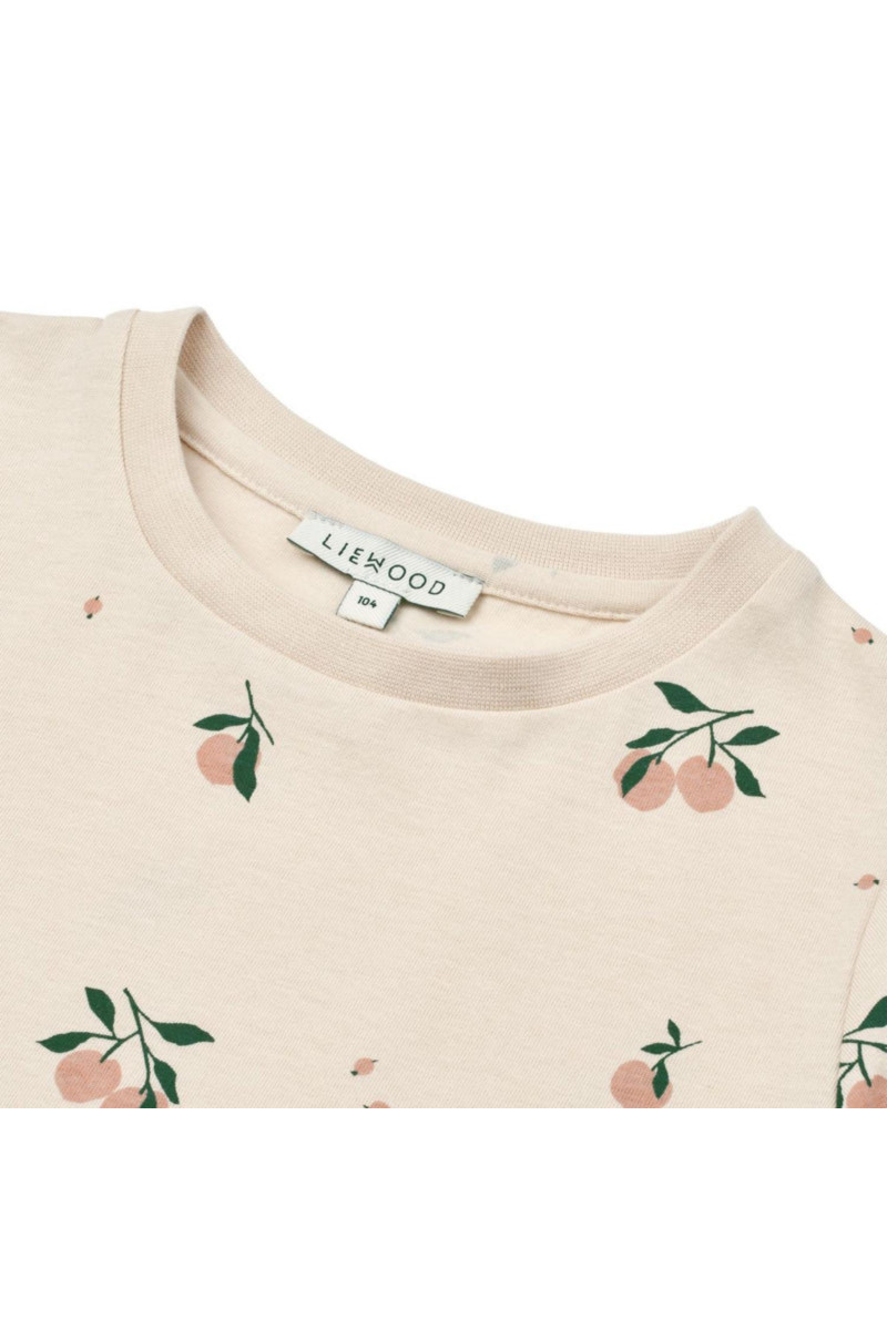 Liewood majica kk Apia, Peach/Sea shell 