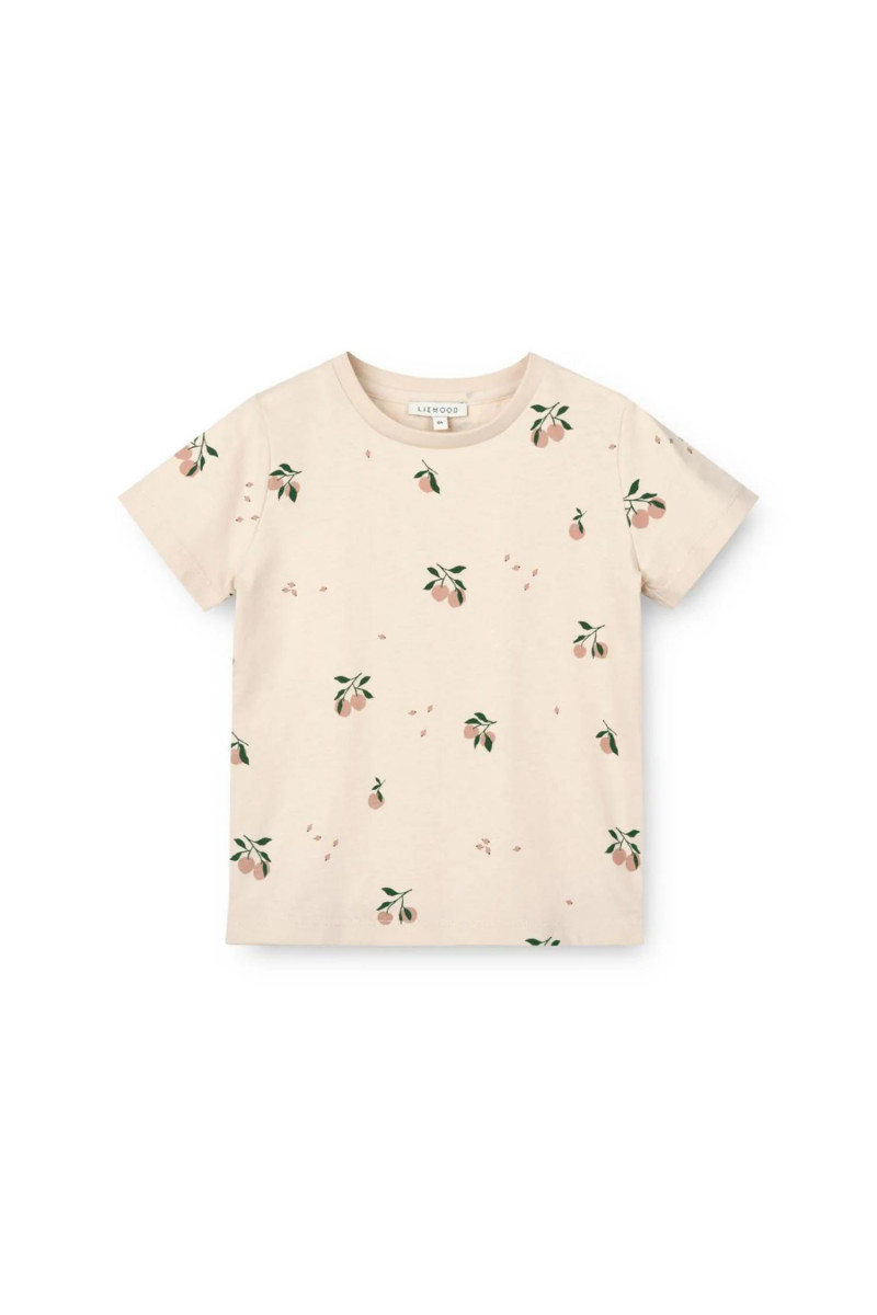 Liewood majica kk Apia, Peach/Sea shell 