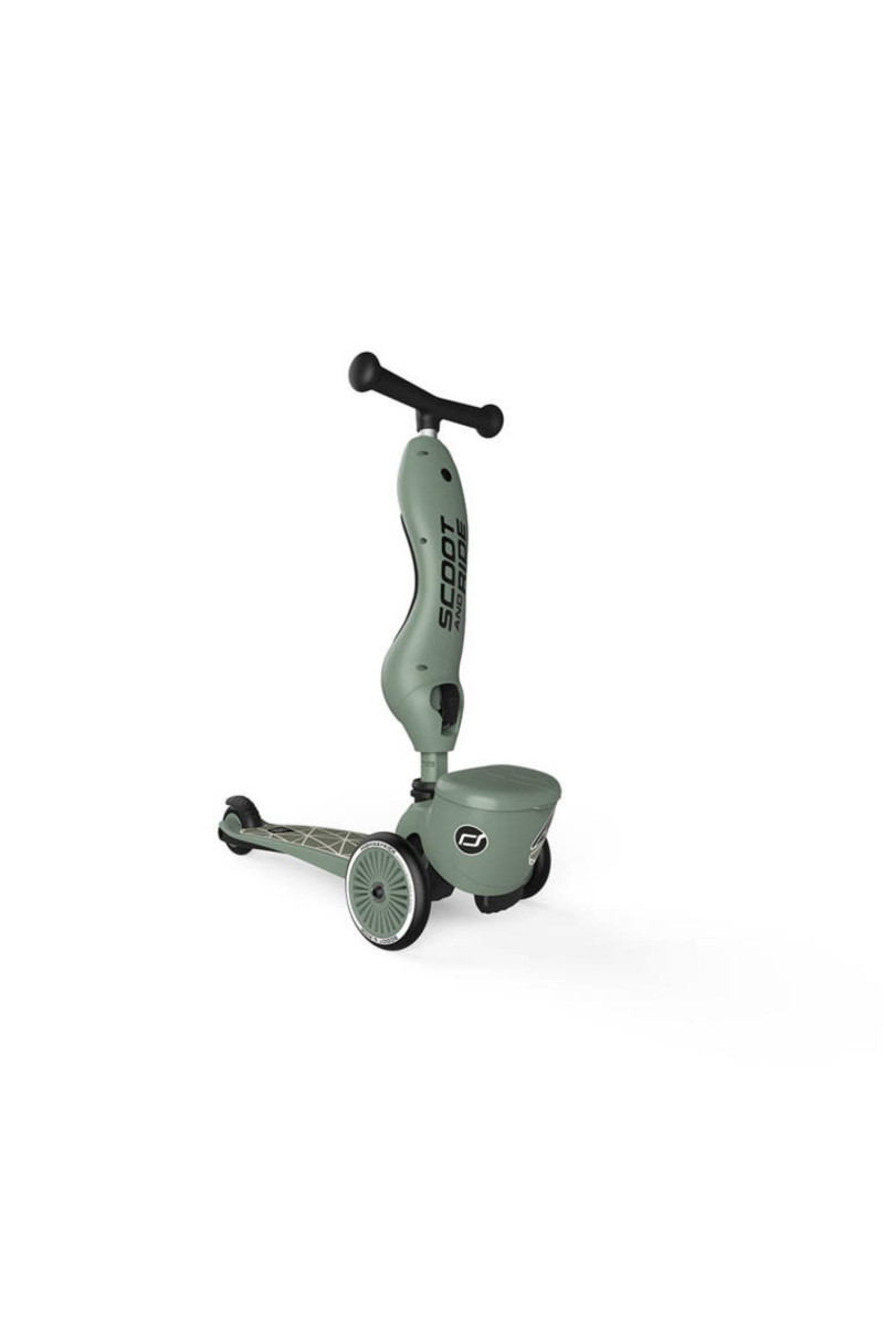 Scoot&Ride Trotinet 2u1 Highwaykick 1 Green lines 