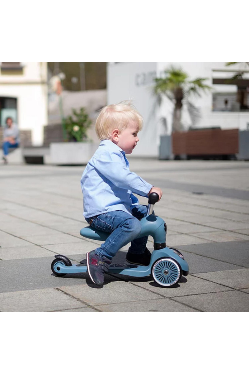 Scoot&Ride Trotinet 2u1 Highwaykick 1 Steel 