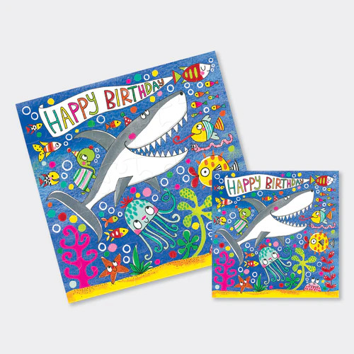Rachel Ellen Čestitka puzzla-Happy birthday shark 
