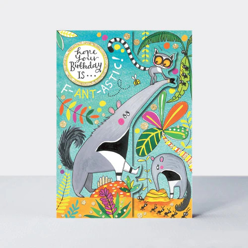 Rachel Ellen Čestitka-Fant-astic Birthday Anteater 