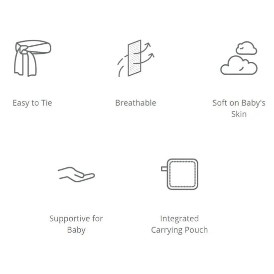 Ergobaby marama Aura Sustainable, Soft Black 