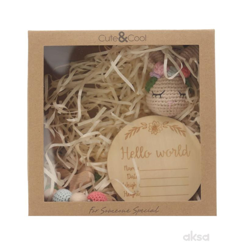 Cute&Cool poklon set za bebe zeka 3 kom 