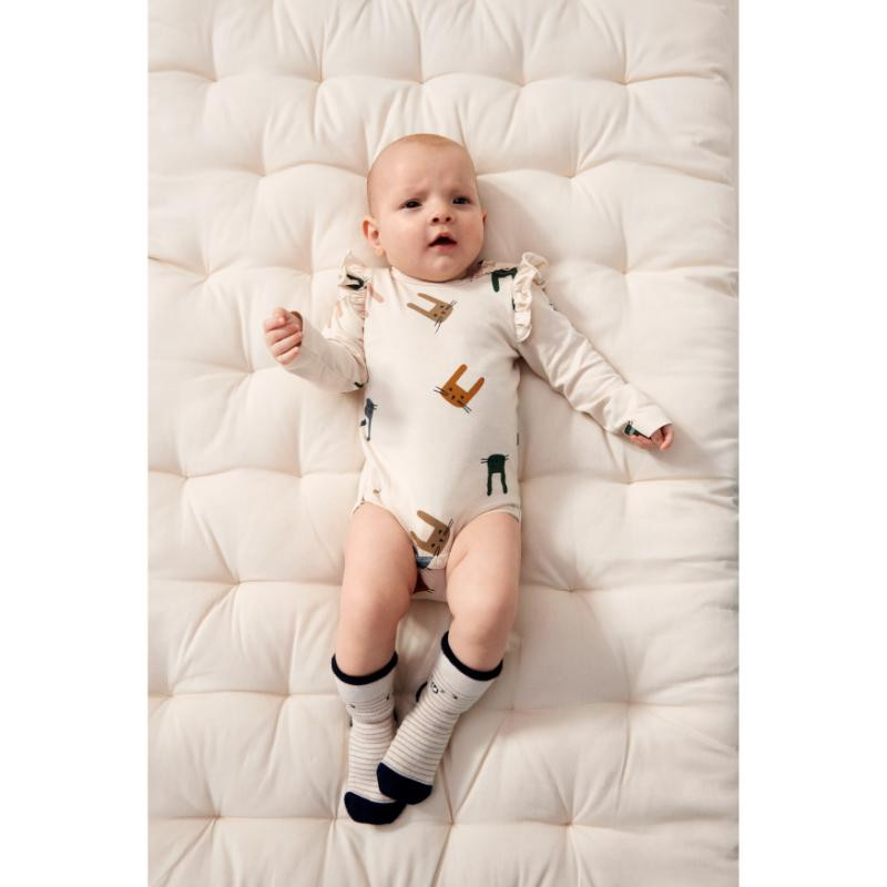 Liewood bodi benka Yanni 2kom,Bunny Sandy/Pale T 