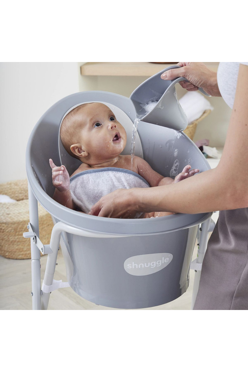 Shnuggle kadica za bebe do 12m, Pebble Grey 