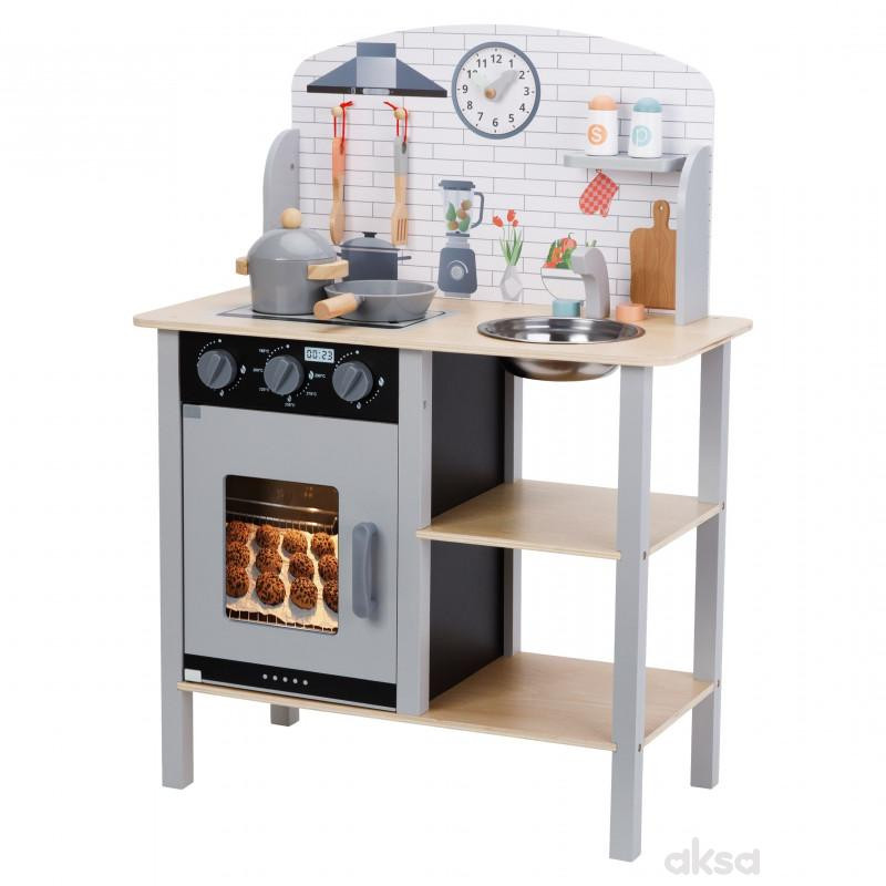 Cute&Cool drvena igračka kuhinja sa dodacima 