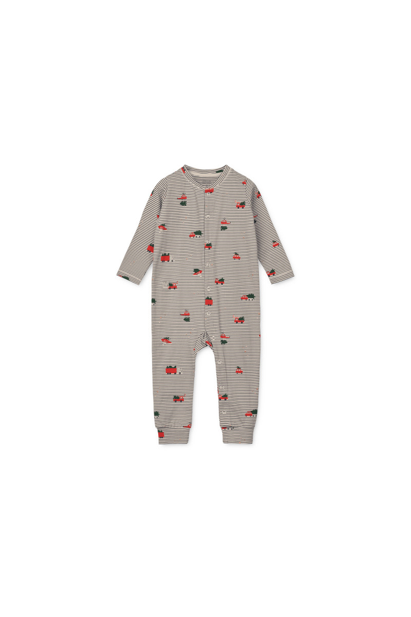 Liewood pidžama jednodelna Birk,Holiday/Stripe 