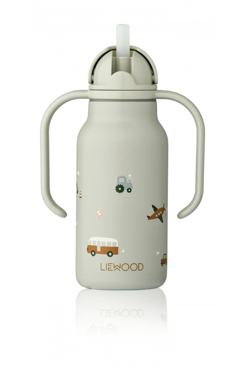 Liewood termos boca 250ml Kimmie,Vehicles/Dove blu 