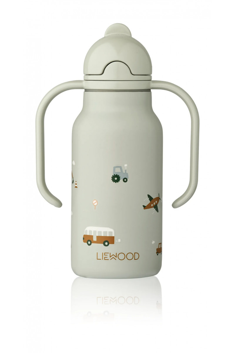 Liewood termos boca 250ml Kimmie,Vehicles/Dove blu 