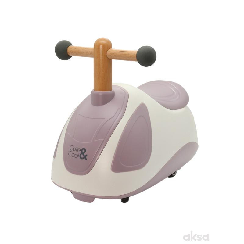 Cute&Cool guralica za decu drvena, ljubičasta 