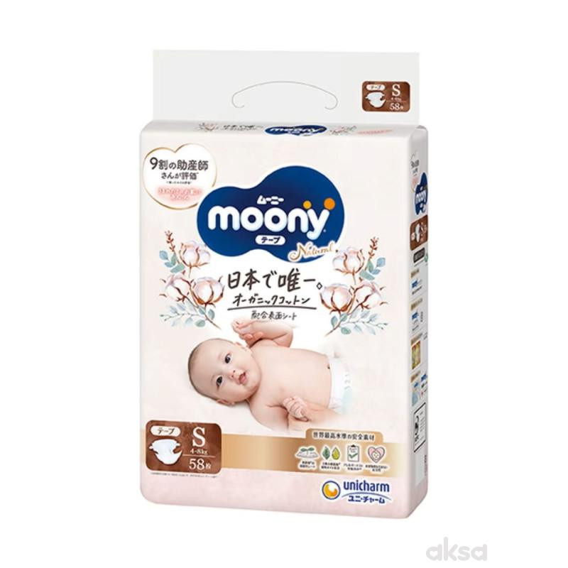 Moony natural pelene S, 4-8kg, 58kom 