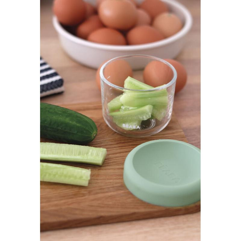 Beaba staklena posuda 150 ml, Sage green 