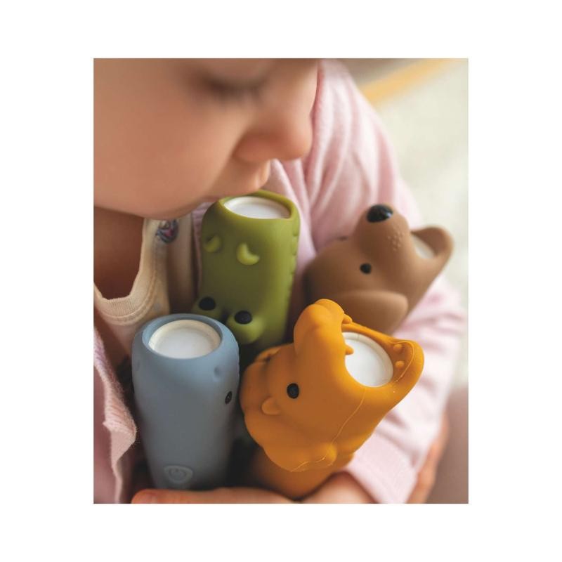 Rabbit n Friends baterijska lampa lav, oker 