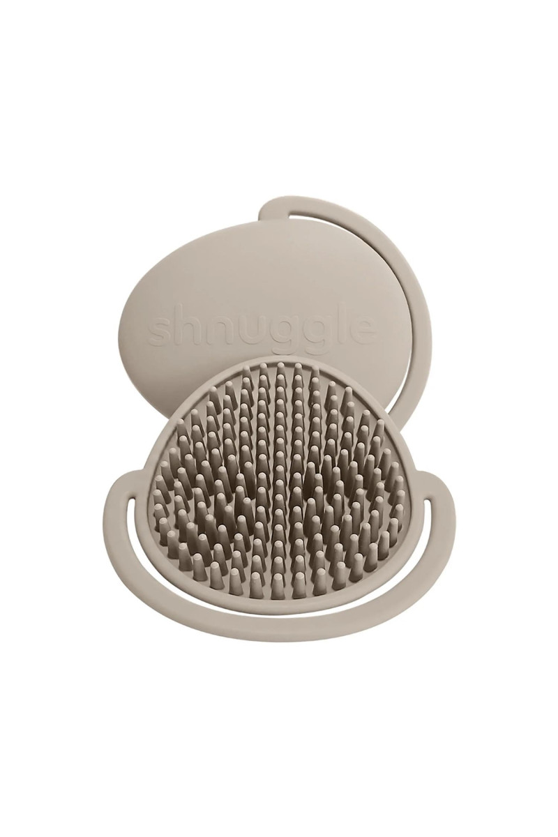 Shnuggle meka silikonska četka za kupanje, Taupe 
