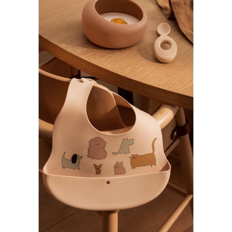 Liewood silik portikla 2pcs Ember,CatsandDogs/Sand 