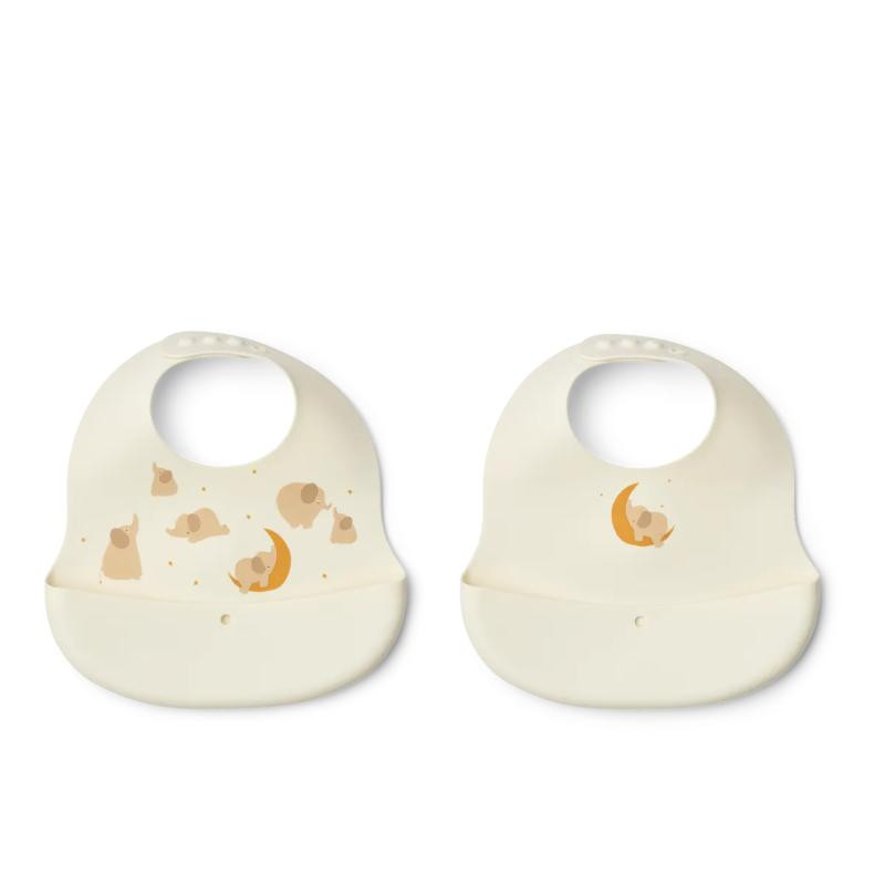 Liewood silik portikla 2pcs Ember,Elephant/Creme 