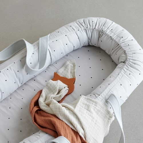 Liewood gnezdo Gro,Classic dot dumbo grey 