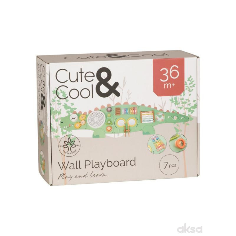 Cute&Cool drvena igračka tabla za zid dino 